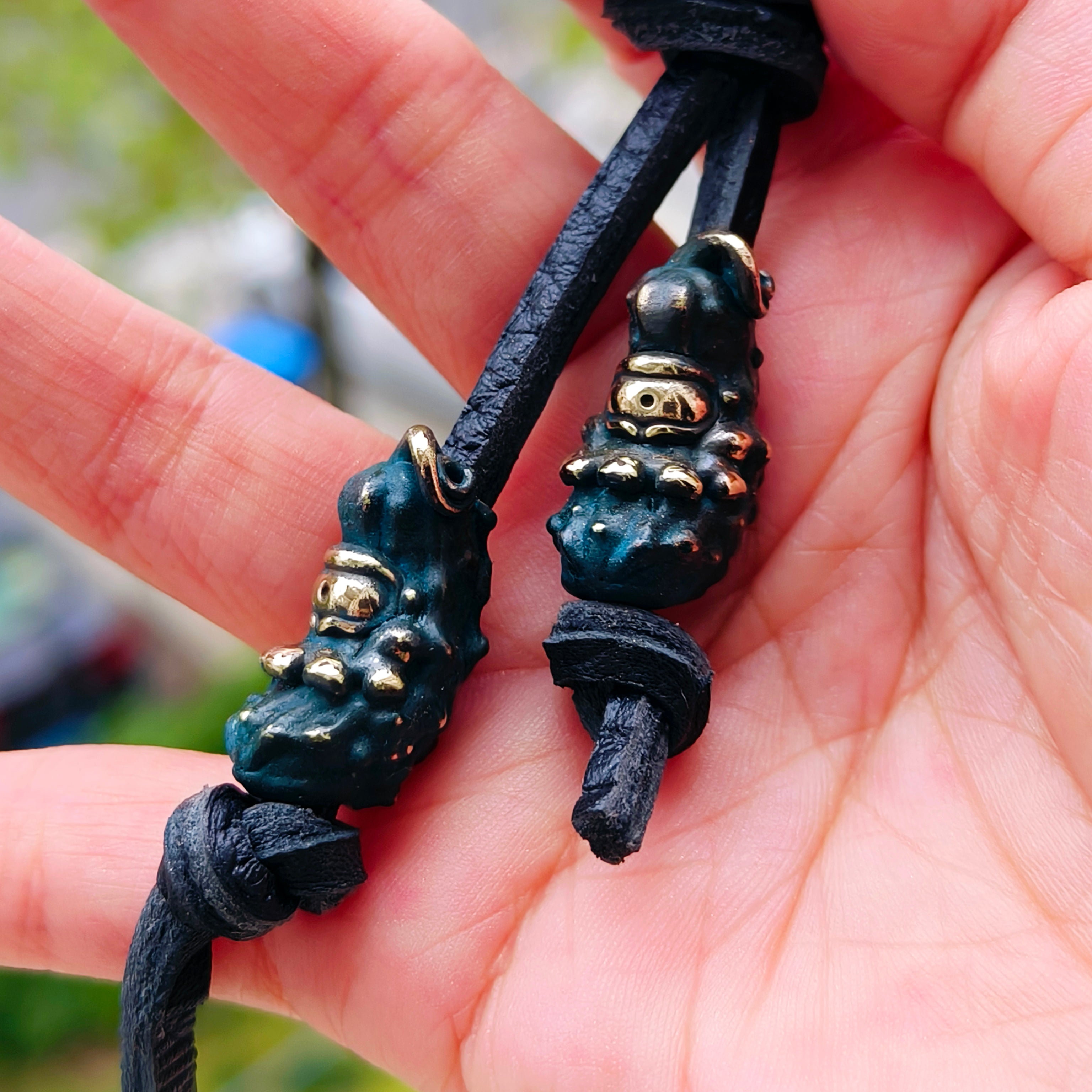 Phase Objects mini pickle Brass Beads Knives Lanyard Beads EDC Beads