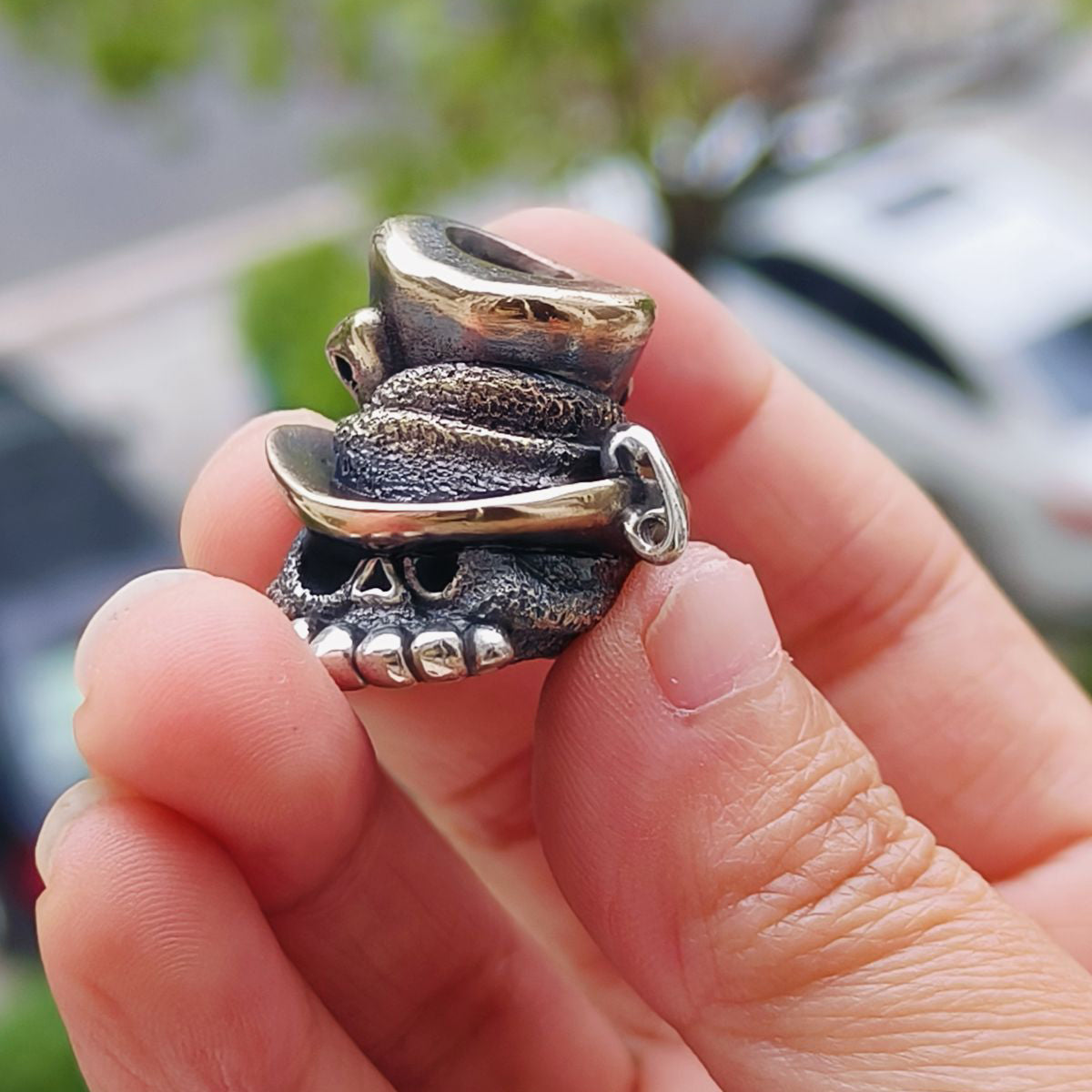 Phase Objects Mad Hatter Brass Silver Beads Knives Lanyard Beads EDC Beads