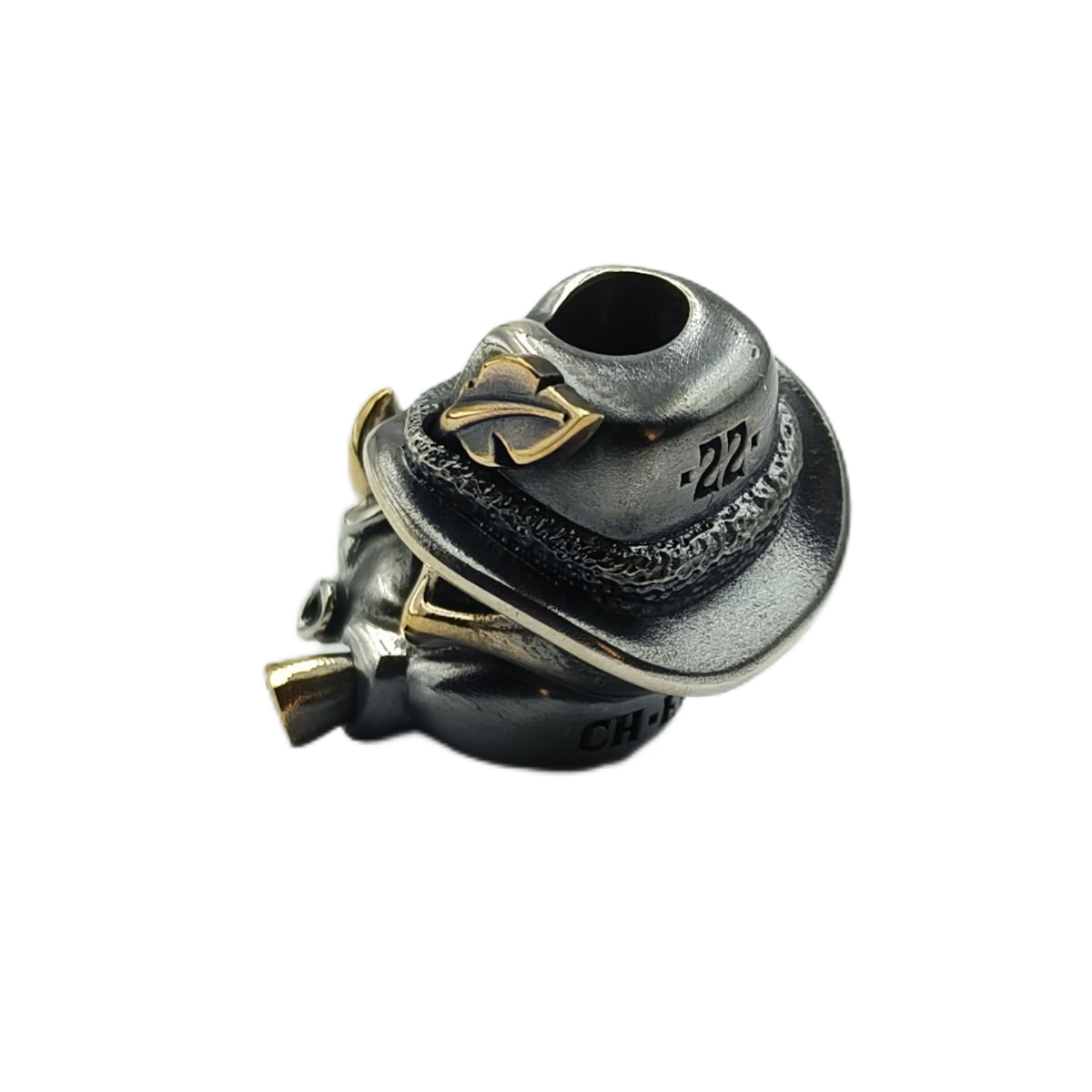 Cpprhd Rhino Bead Brass Silver Custom Knife lanyard bead Limit