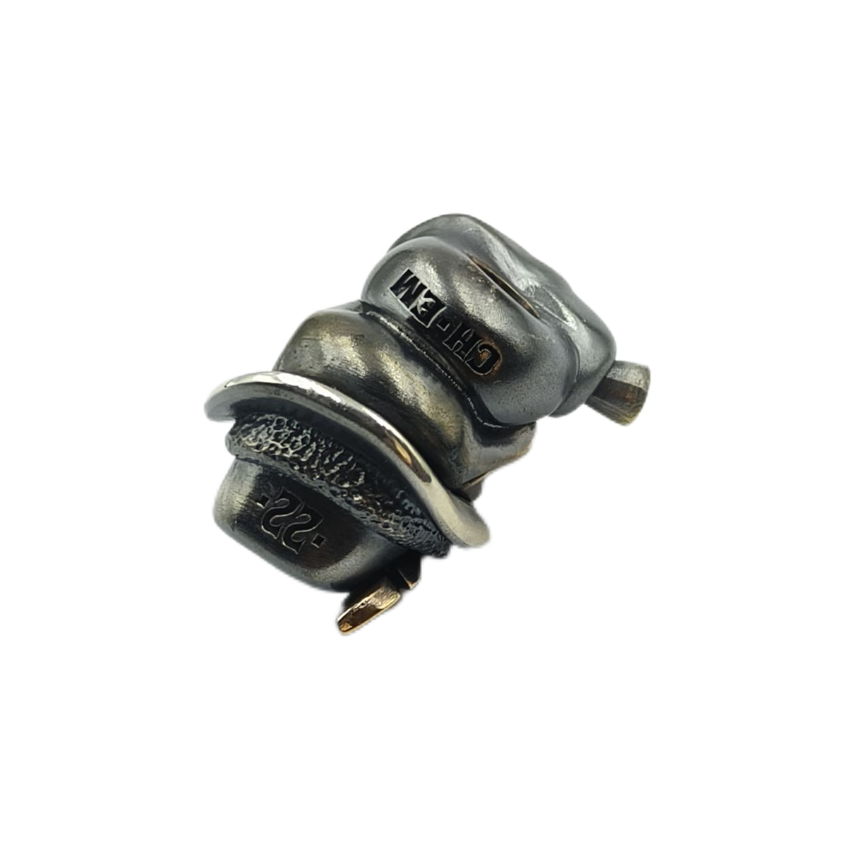 Cpprhd Rhino Bead Brass Silver Custom Knife lanyard bead Limit