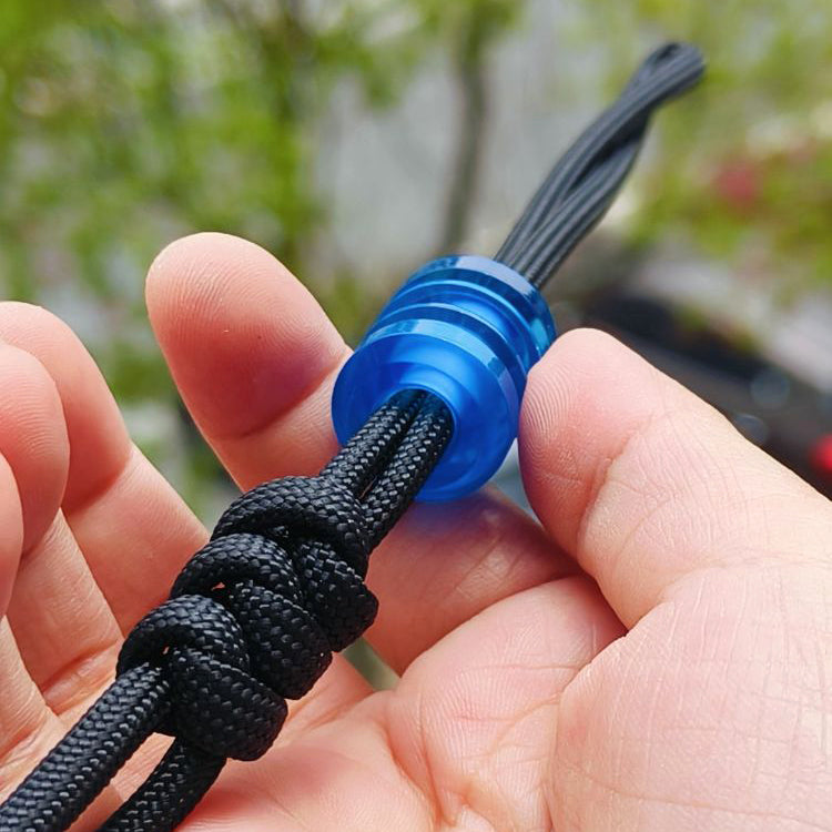SnakeSword Blue Resin Knife Bead Pendant Knives Lanyard bead 3 pcs
