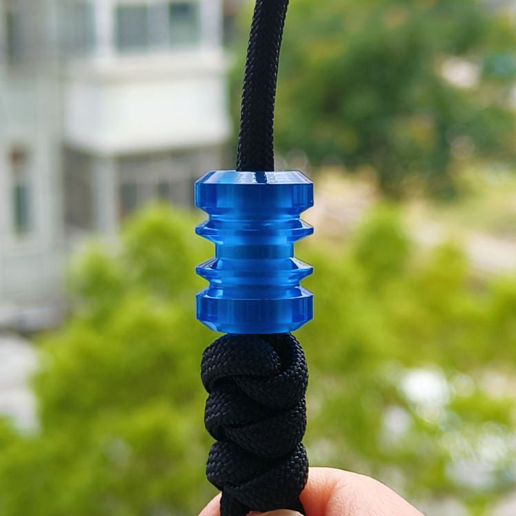 SnakeSword Blue Resin Knife Bead Pendant Knives Lanyard bead 3 pcs