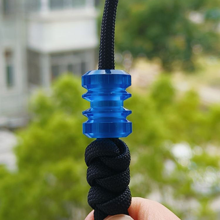SnakeSword Blue Resin Knife Bead Pendant Knives Lanyard bead 3 pcs