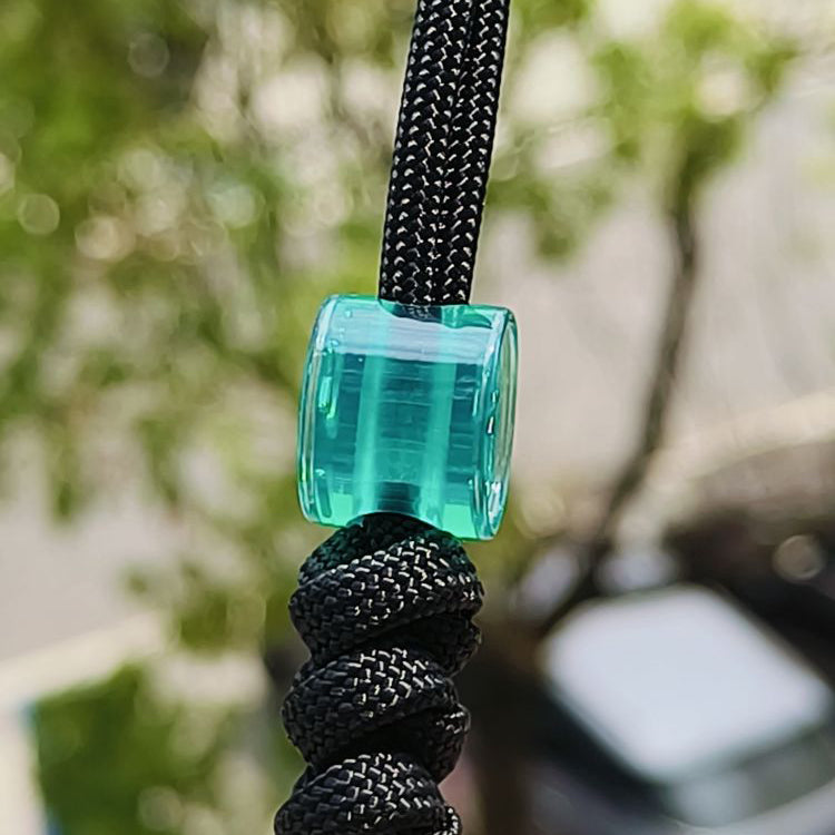 SnakeSword Blue Resin Smile Bead EDC Paracord Lanyard Beads Bracelet & Accessories 3 pcs