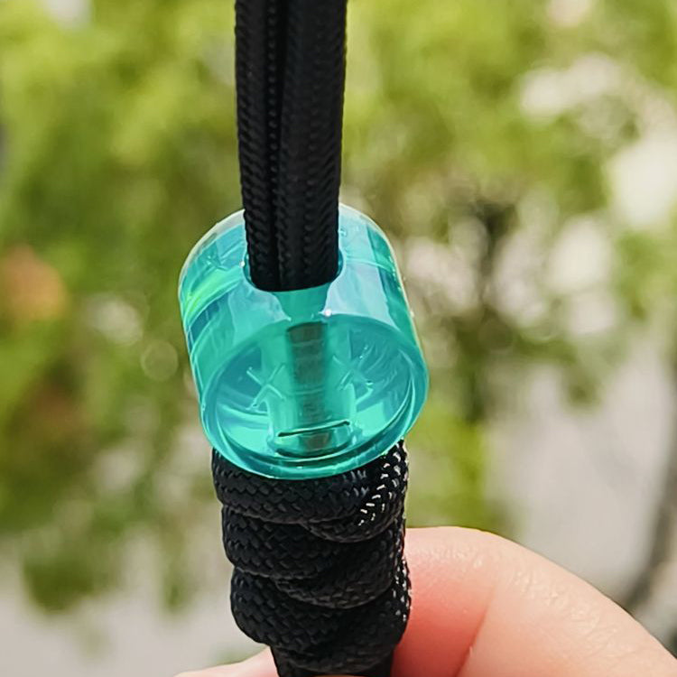 SnakeSword Blue Resin Smile Bead EDC Paracord Lanyard Beads Bracelet & Accessories 3 pcs