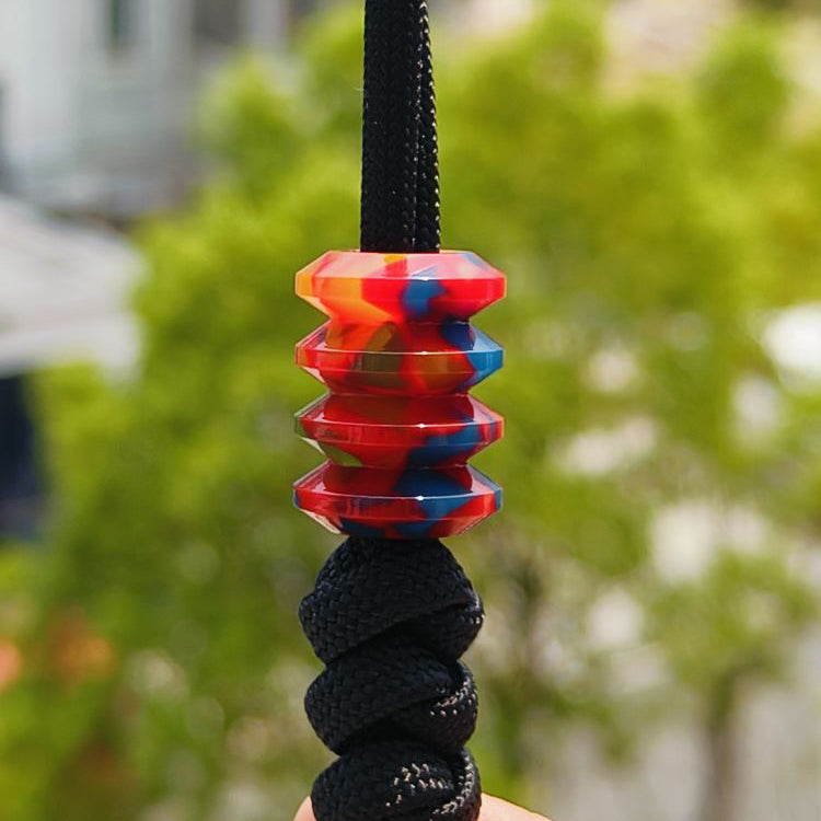 SnakeSword Resin Contrast Color Knife Bead Pendant Knives Lanyard bead 3 pcs