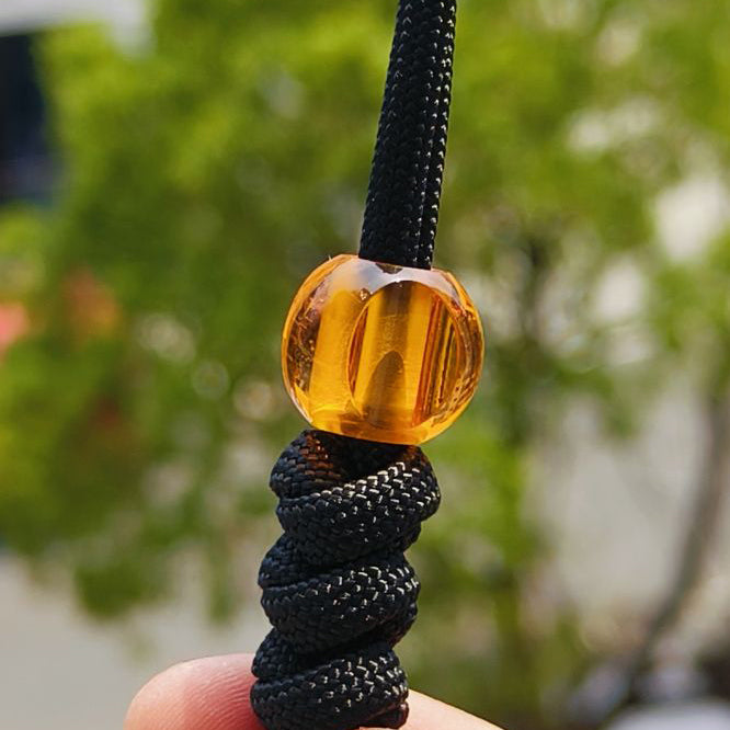 SnakeSword Amber Resin Knife Bead Pendant Knives Lanyard bead 3 pcs