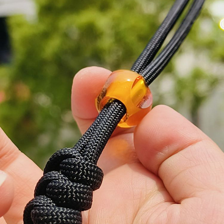 SnakeSword Amber Resin Knife Bead Pendant Knives Lanyard bead 3 pcs