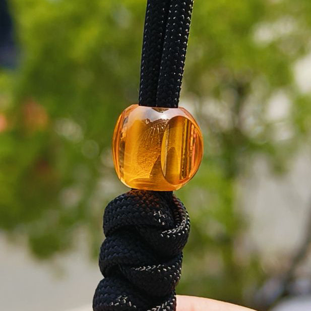 SnakeSword Amber Resin Knife Bead Pendant Knives Lanyard bead 3 pcs