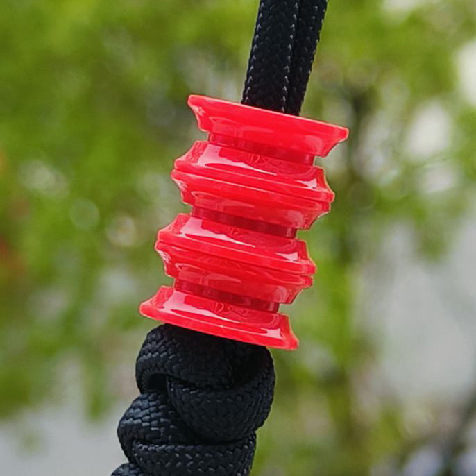 SnakeSword Red Resin Knife Bead Pendant Knives Lanyard bead 3 pcs