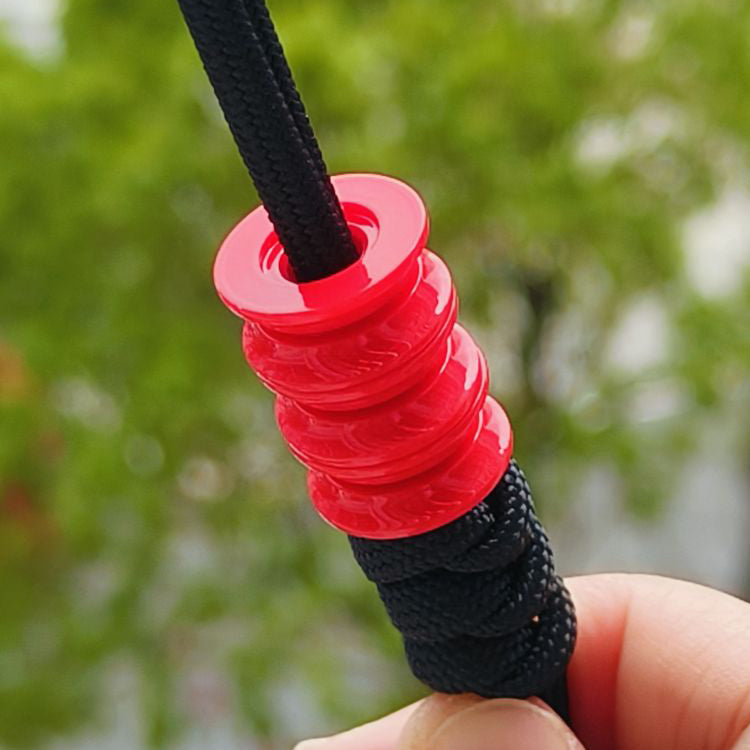 SnakeSword Red Resin Knife Bead Pendant Knives Lanyard bead 3 pcs