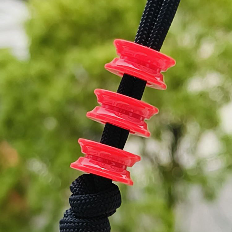 SnakeSword Red Resin Knife Bead Pendant Knives Lanyard bead 3 pcs