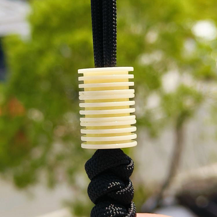 SnakeSword Milk White Resin Knife Bead Pendant Knives Lanyard bead 3 pcs