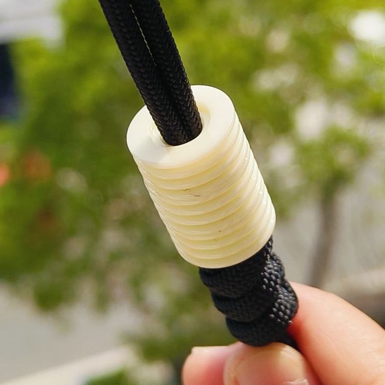 SnakeSword Milk White Resin Knife Bead Pendant Knives Lanyard bead 3 pcs