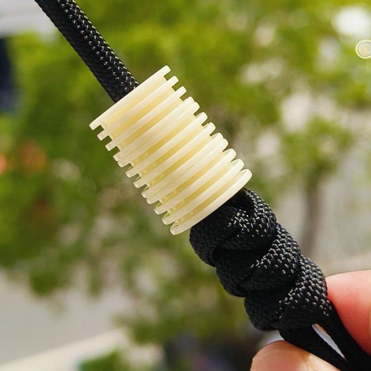 SnakeSword Milk White Resin Knife Bead Pendant Knives Lanyard bead 3 pcs