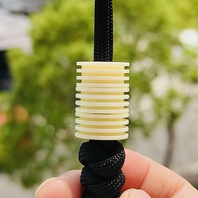 SnakeSword Milk White Resin Knife Bead Pendant Knives Lanyard bead 3 pcs