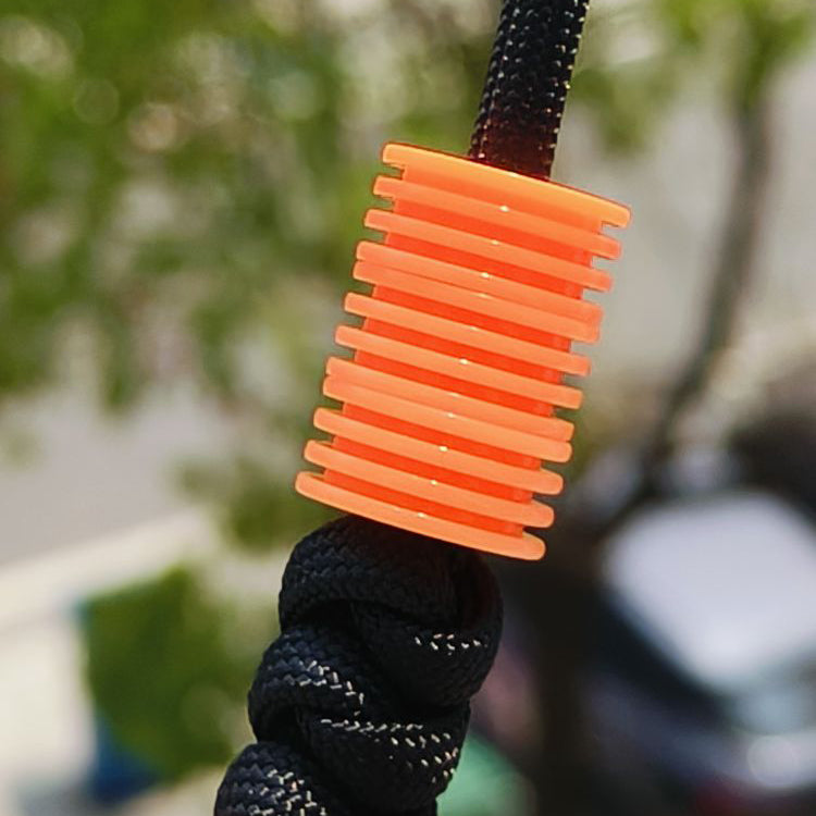 SnakeSword Orange Resin Knife Bead Pendant Knives Lanyard bead 3 pcs