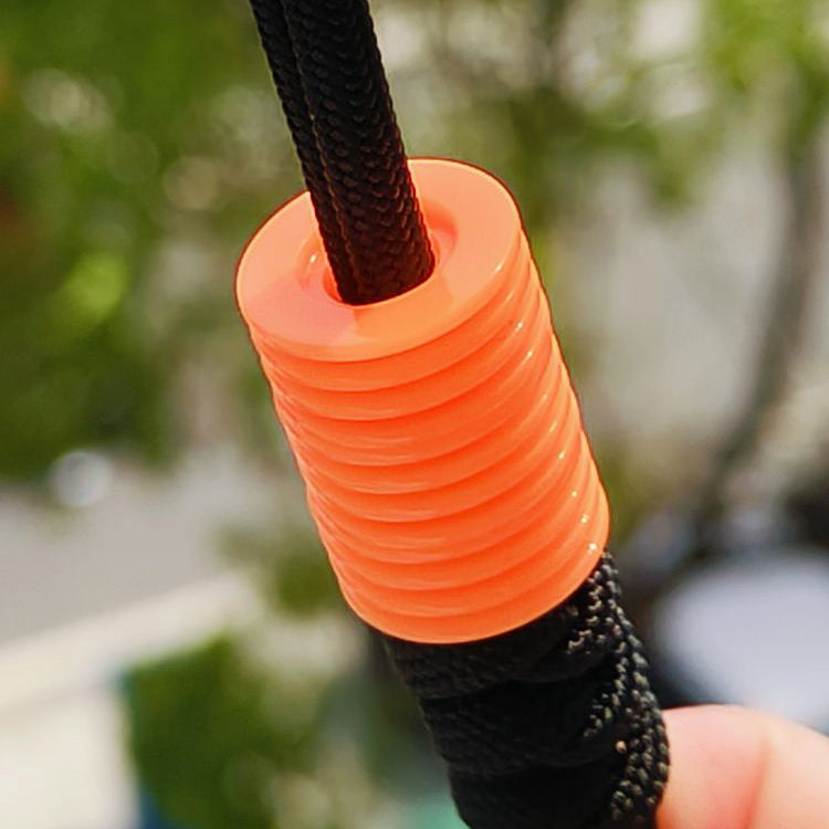 SnakeSword Orange Resin Knife Bead Pendant Knives Lanyard bead 3 pcs