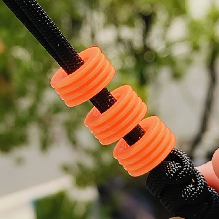 SnakeSword Orange Resin Knife Bead Pendant Knives Lanyard bead 3 pcs