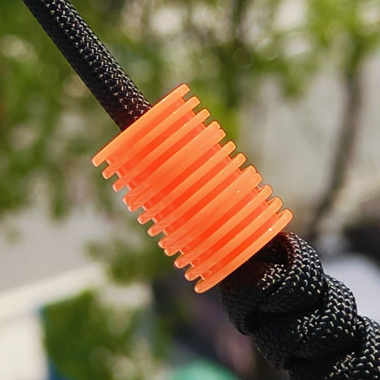 SnakeSword Orange Resin Knife Bead Pendant Knives Lanyard bead 3 pcs