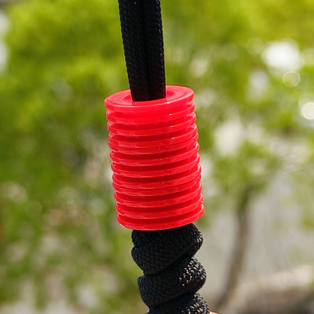 SnakeSword Red Resin Knife Bead Pendant Knives Lanyard bead 3 pcs