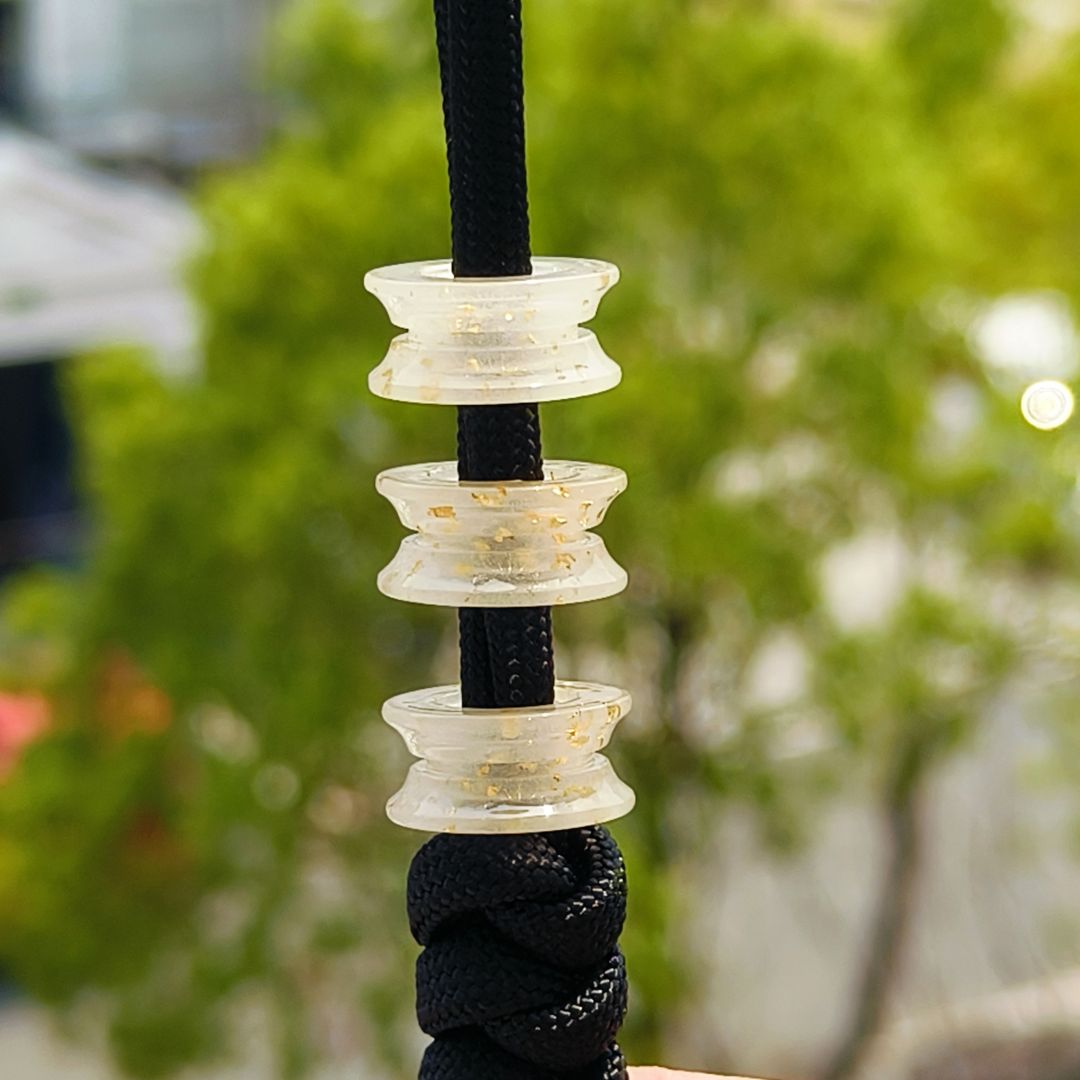 SnakeSword Luminous Resin Knife Bead Pendant Knives Lanyard bead 2 pcs