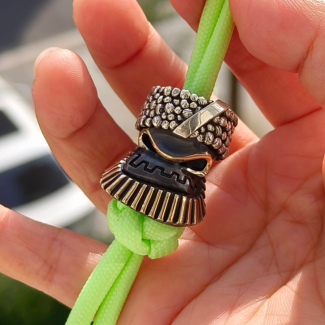 Alexander Peshkov Guerrilla Handmake Custom lanyards beads Edc Pendant Knife Bead