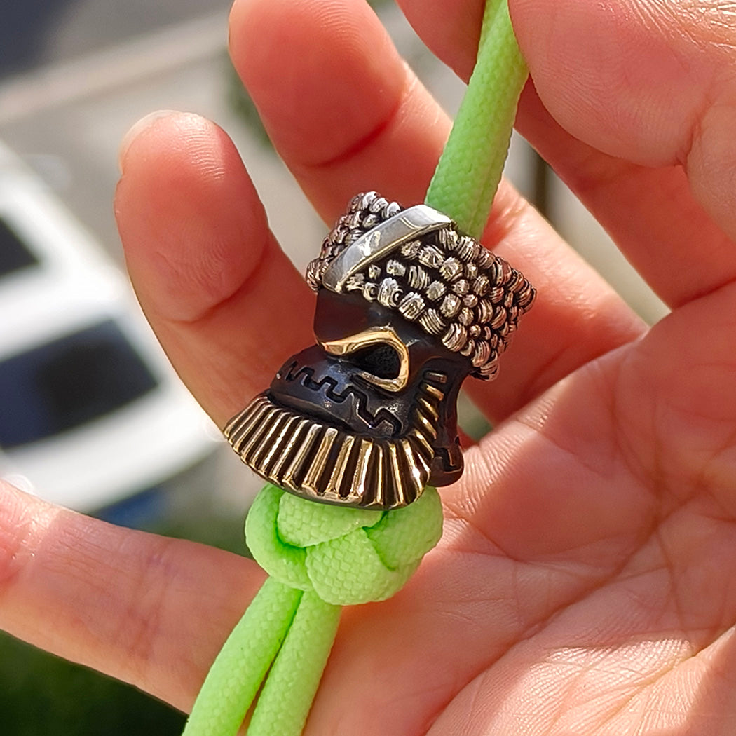 Alexander Peshkov Guerrilla Handmake Custom lanyards beads Edc Pendant Knife Bead