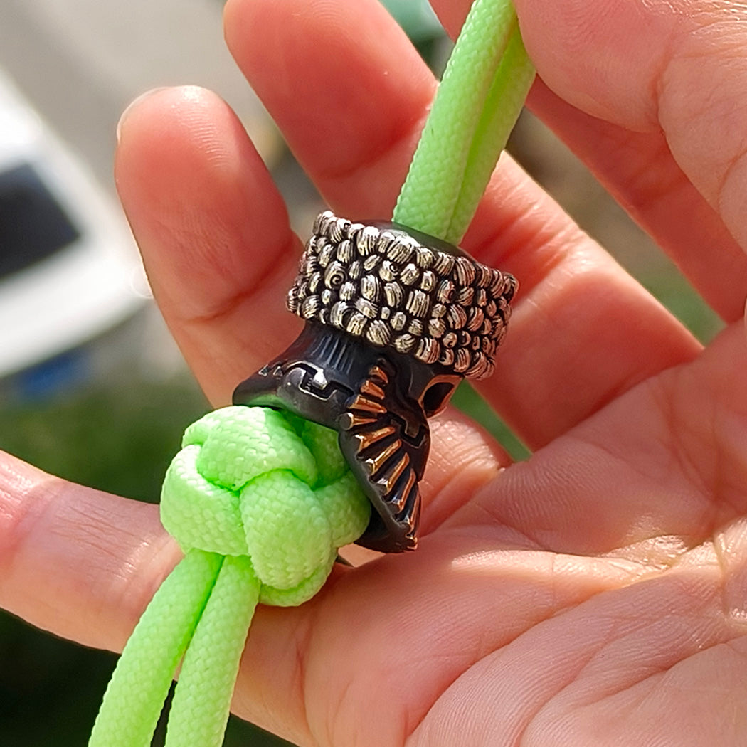 Alexander Peshkov Guerrilla Handmake Custom lanyards beads Edc Pendant Knife Bead