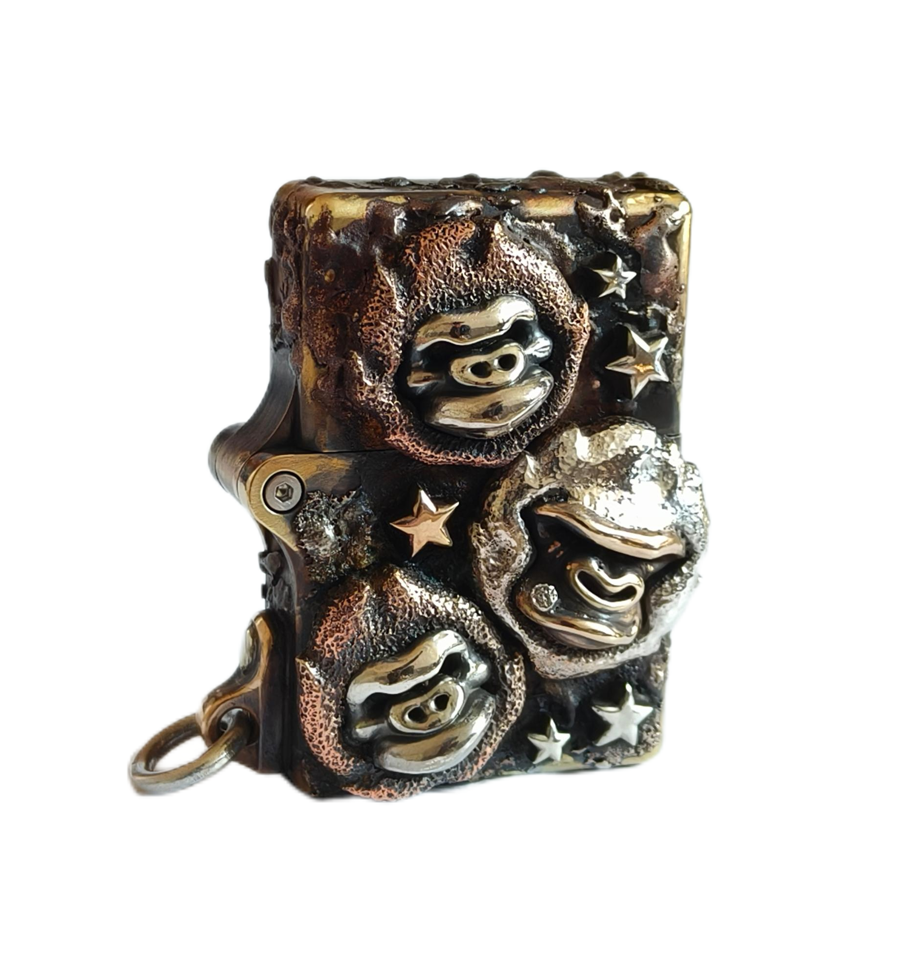 Phase Objects Custom Fire Monkey Lighter Limited Exclusive Sale Number:2