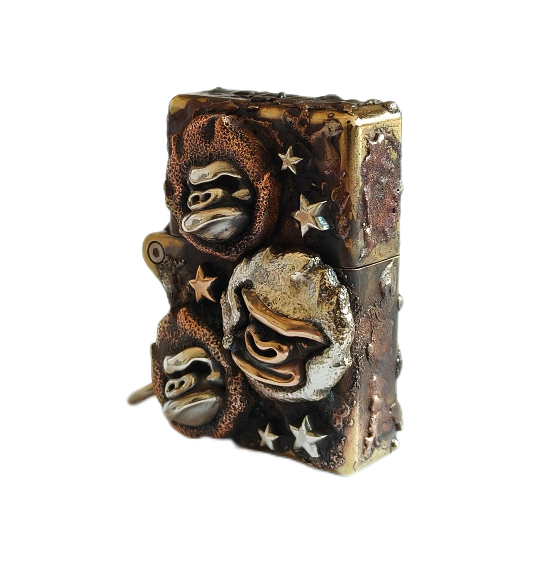 Phase Objects Custom Fire Monkey Lighter Limited Exclusive Sale Number:2