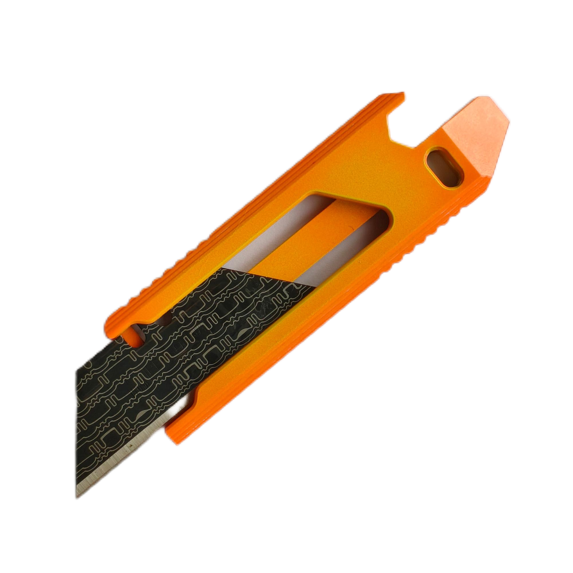 SnakeSword Honey Badger II Titanium Alloy Utility Knife Cerakote Limied Vitality Orange