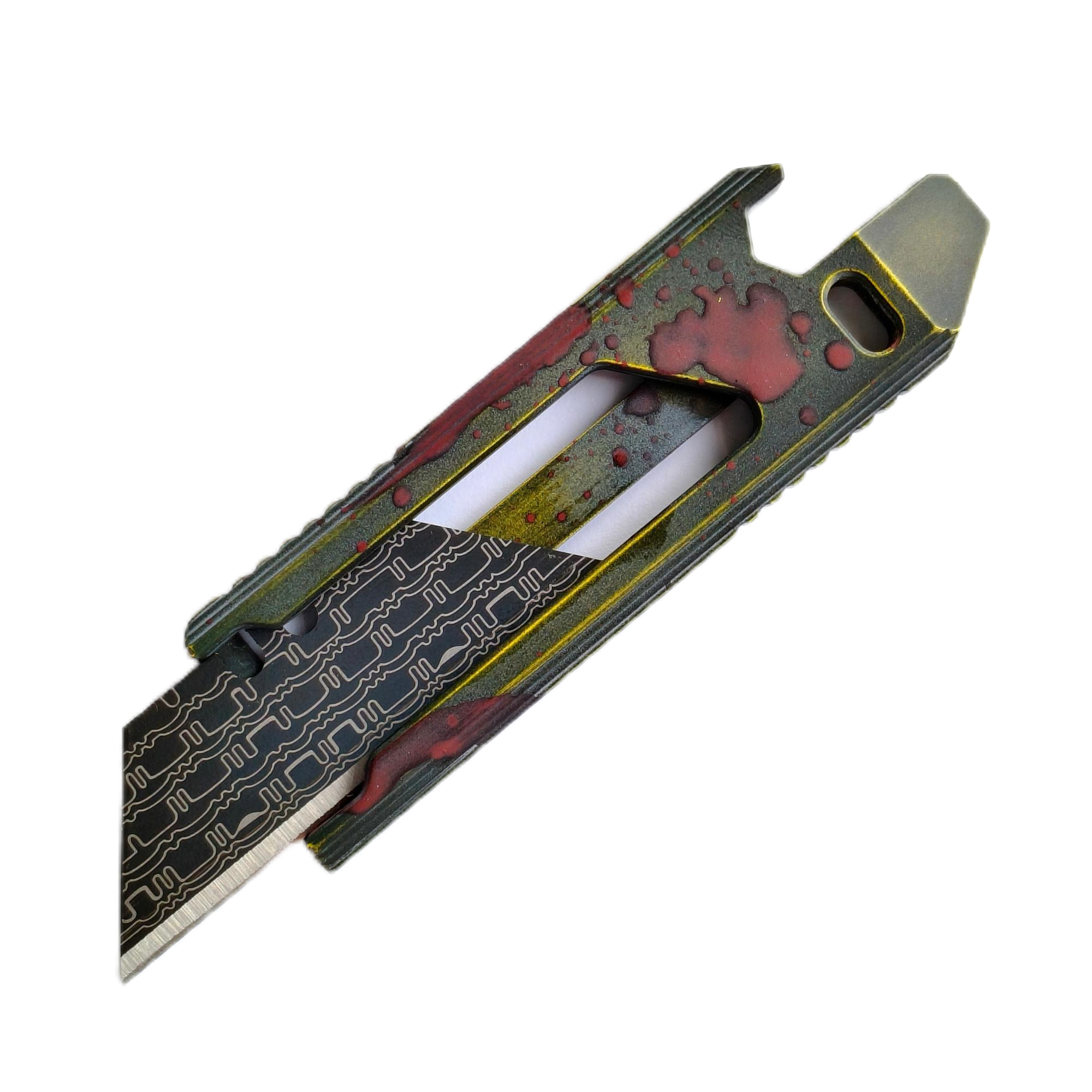 SnakeSword Honey Badger II Titanium Alloy Utility Knife Cerakote Limied Corpse Plague Color