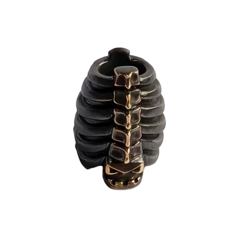 Apeshkov Ribs Copper Custom Knife lanyard bead Handmake