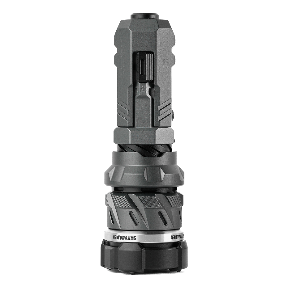 LOOP GEAR SK01s Skywalker Flashlight Focus Adjustable LEP Flashlight Aluminum Alloy Grey