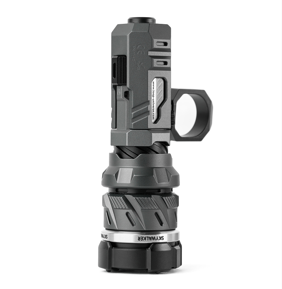 LOOP GEAR SK01s Skywalker Flashlight Focus Adjustable LEP Flashlight Aluminum Alloy Grey