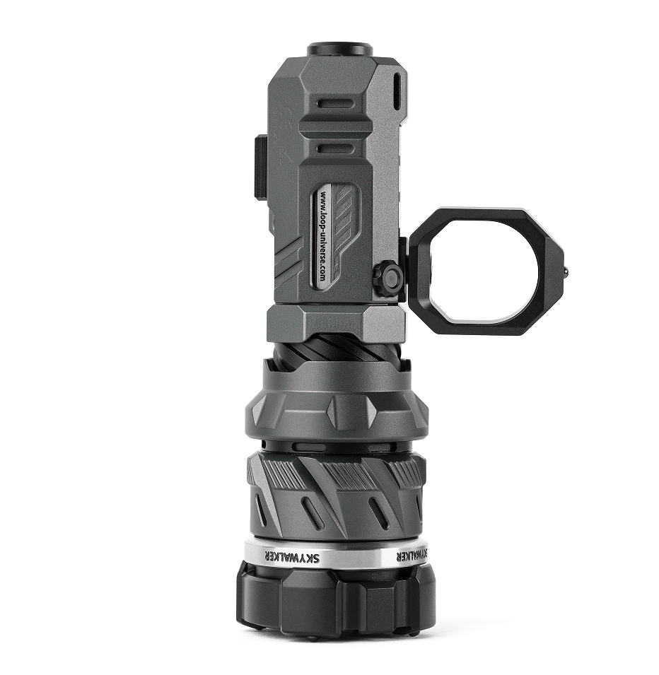 LOOP GEAR SK01s Skywalker Flashlight Focus Adjustable LEP Flashlight Aluminum Alloy Grey