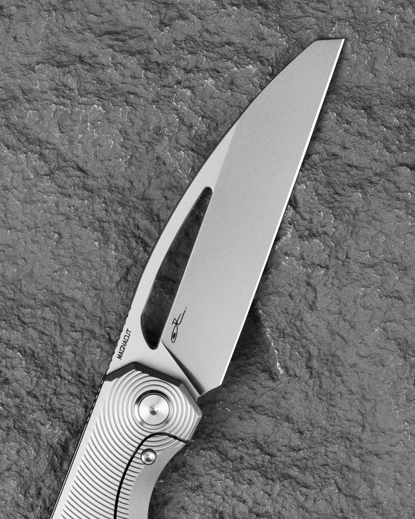 Bestech Taipan BT2503A MagnaCut Blade Titanium Handle Frame Lock Folding Knife