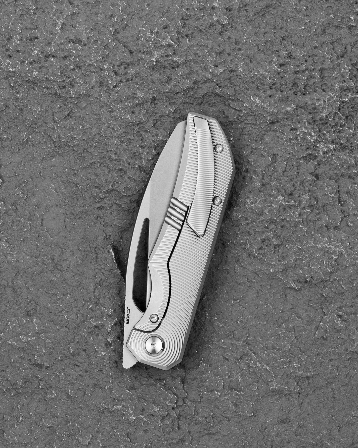 Bestech Taipan BT2503A MagnaCut Blade Titanium Handle Frame Lock Folding Knife