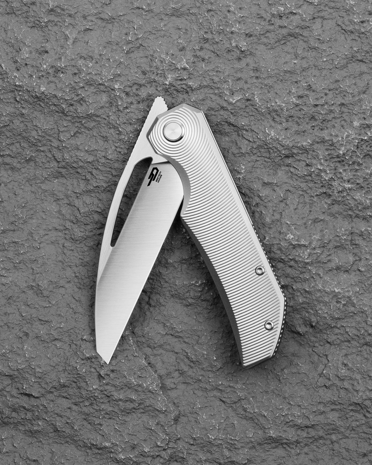 Bestech Taipan BT2503C MagnaCut Blade Titanium Handle Frame Lock Folding Knife