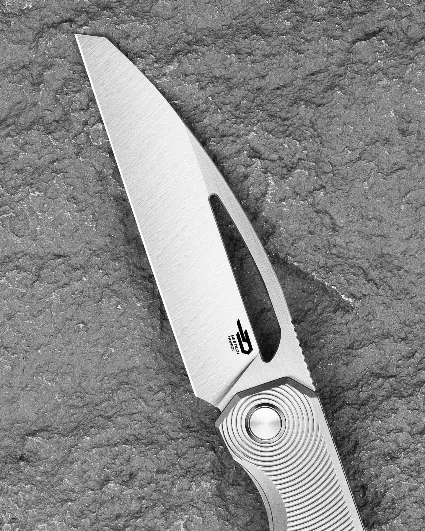 Bestech Taipan BT2503C MagnaCut Blade Titanium Handle Frame Lock Folding Knife