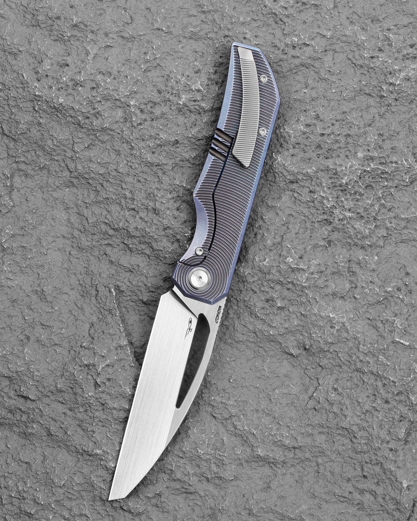 Bestech Taipan BT2503D MagnaCut Blade Titanium Handle Frame Lock Folding Knife