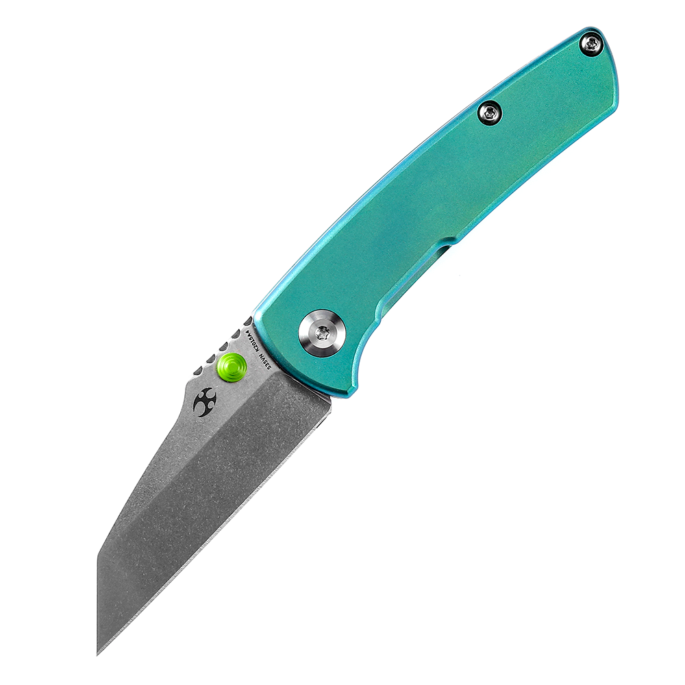Kansept Little Main Street K2015A4 CPM-S35VN Blade Green Titanium Handle Folding Knife
