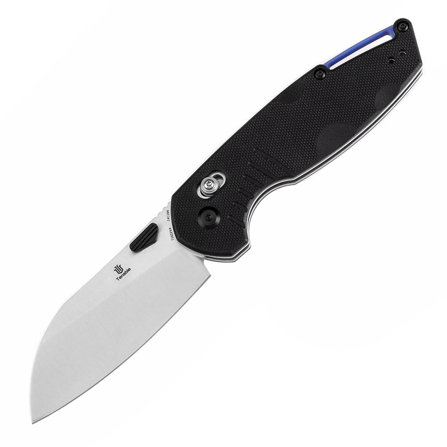 Tenable Knives Model 6 T1022V4 14C28N Blade Black G10 Handle Cross Bar Lock