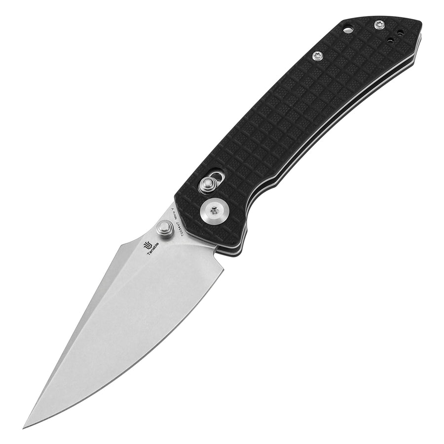 Tenable Knives Fenrir T1034V7 Nitro-V Blade Black G10 Handle Cross Bar Lock