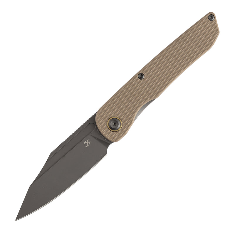 Kansept Nettle T1103A5 154CM Blade Light Sand G10 with Diamond Pattern Handle Liner Lock Folding Knife