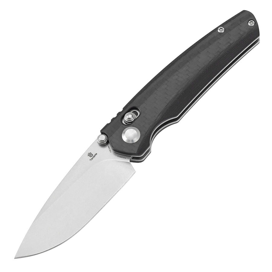 Tenable Raven T2109V1 14C28N Blade Carbon Fiber Handle Cross Bar Lock Folding Knife