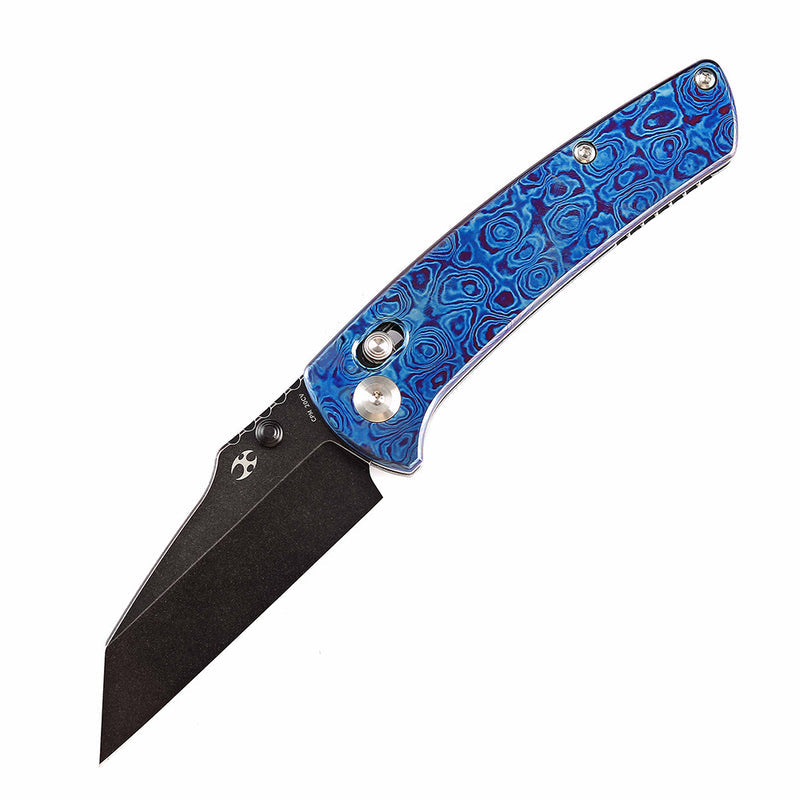 Kansept Main Street K1015M1 CPM-20CV Blade Timascus Handle Crossbar Lock Folding Knife