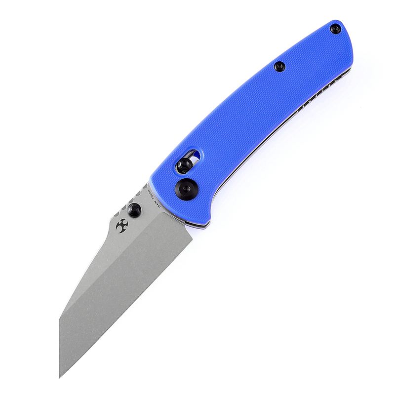 Kansept Main Street T1015V3 154CM Blade Blue G10 Handle Crossbar Lock Folding Knife