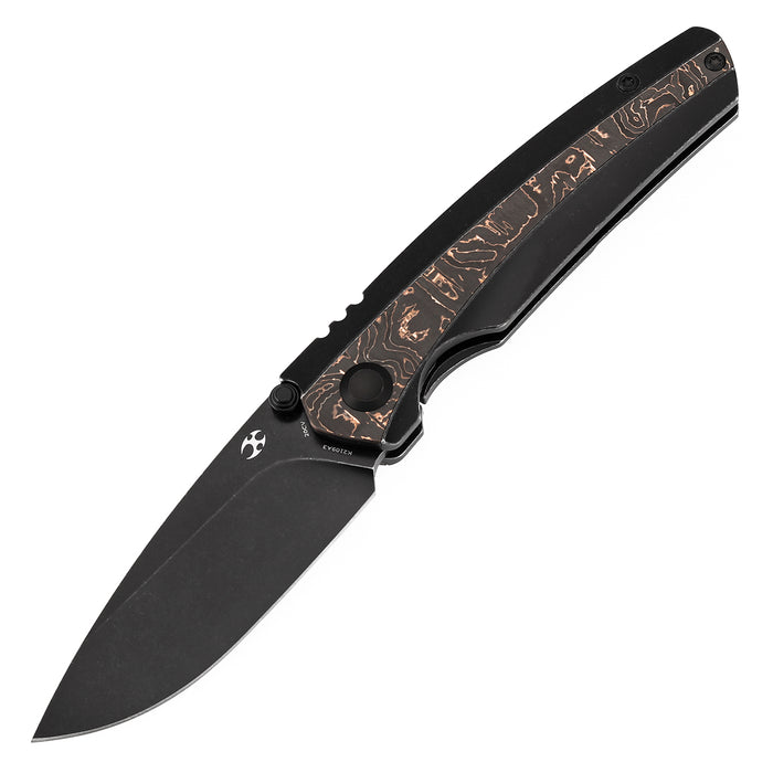 KANSEPT Raven K2109A3 CPM 20CV Blade Carbon Fiber Titanium Handle Frame Lock